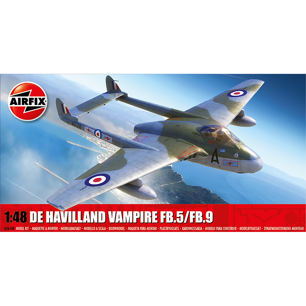 トランペッター 1/48 デ・ハビランド ヴァンパイア FB.5 プラモデル rdzdsi3 Airfix De Havilland Vampire FB5 FB9 1/48 scale kit – Key