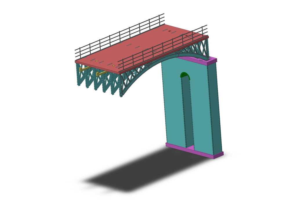 TT:120 Scale Laser-Cut Viaduct Single Inner Arch Kit
