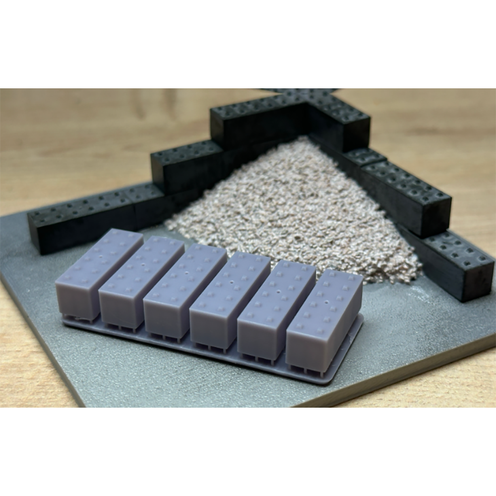 Rusty Rails OO Gauge Concrete Blocks 6 pack