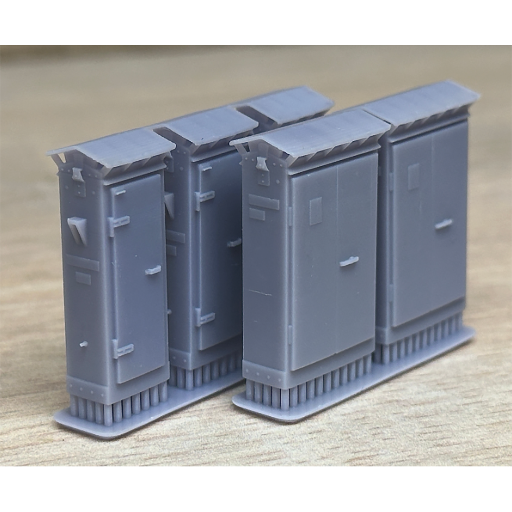 Rusty Rails OO Gauge Lineside Cabinets V2 5 pack