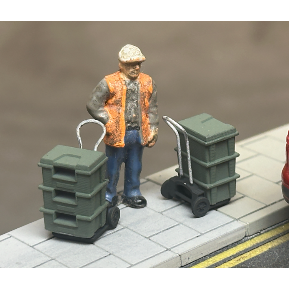 Rusty Rails OO Gauge Recycling Bins