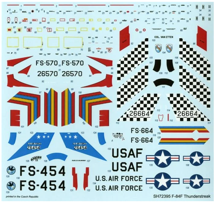 Special Hobby F-84F 1/72 Scale Kit and Masks