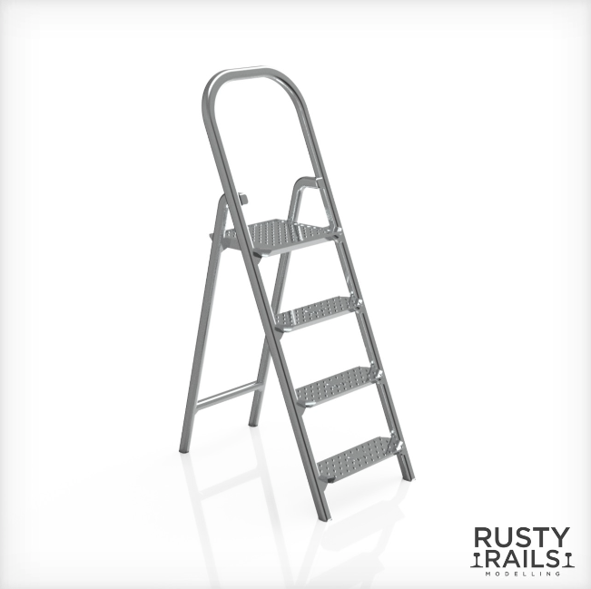 Rusty Rails OO Gauge Step Ladders 4 Pack