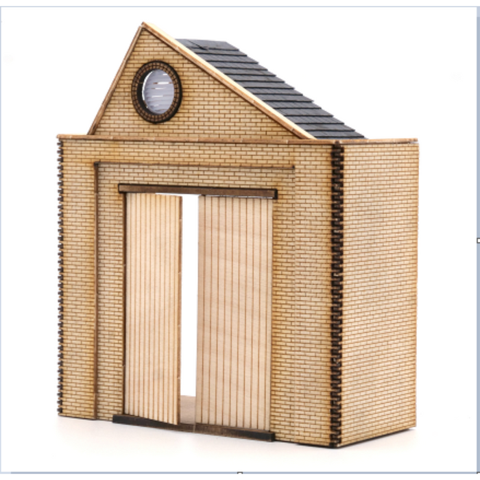 Single-bay low relief warehouse entrance kit