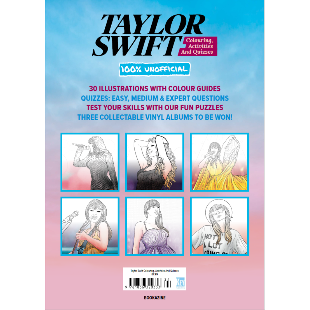 Taylor Swift (Colouring, Activities & Quizzes) Book