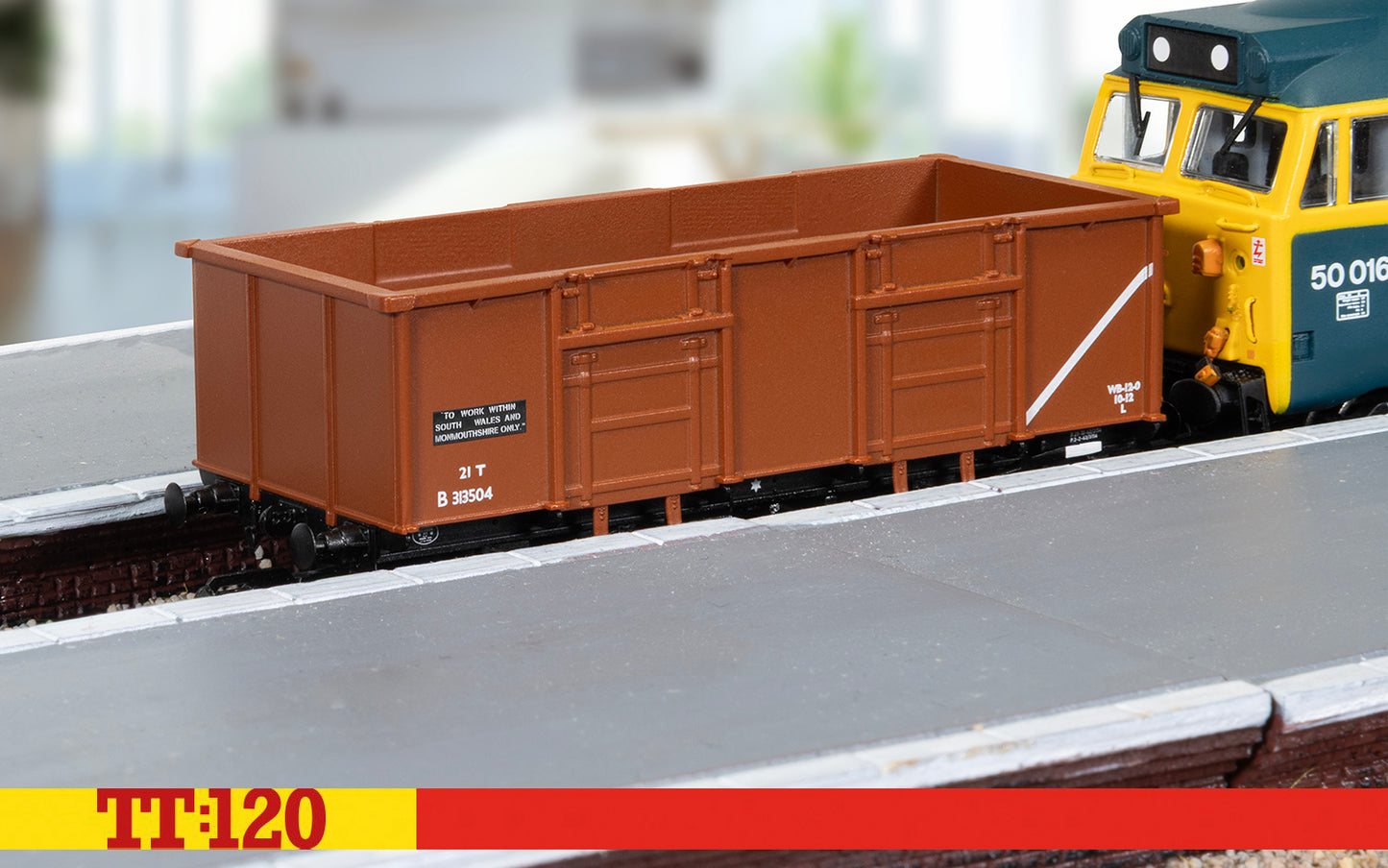 Hornby TT:120 BR 21ton mineral wagon B313504