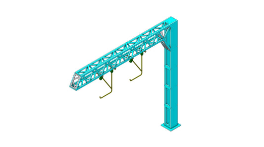 PJM Models OO gauge Cantilever Gantry Triple Pack