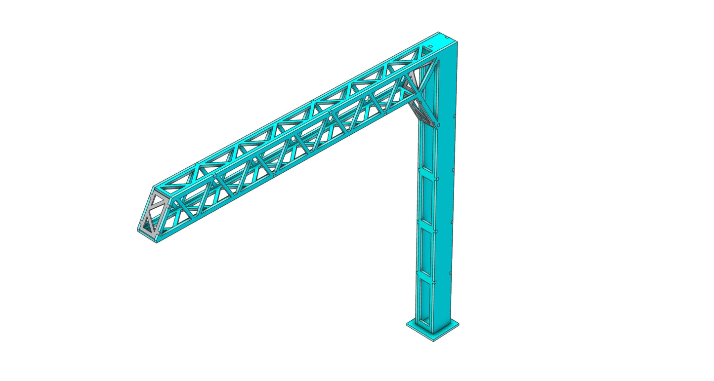 PJM Models OO gauge Platform Cantilever Gantry Triple Pack