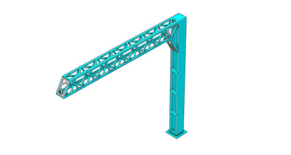 PJM Models OO gauge Platform Cantilever Gantry Triple Pack