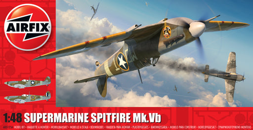 The Airfix 1:48 Supermarine Spitfire Mk.Vb features 143 superbly moulded plastic parts to create a scale replica of this iconic warbird.&nbsp;