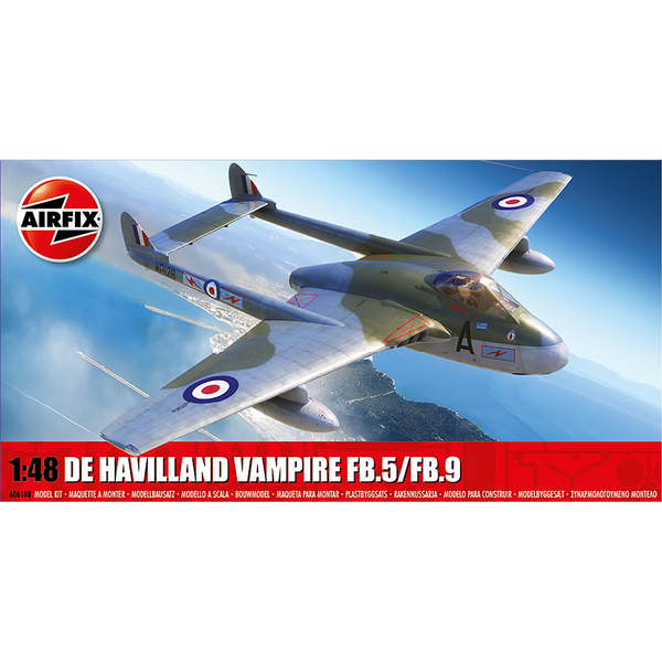 Airfix De Havilland Vampire FB5 FB9 1/48 scale kit – Key