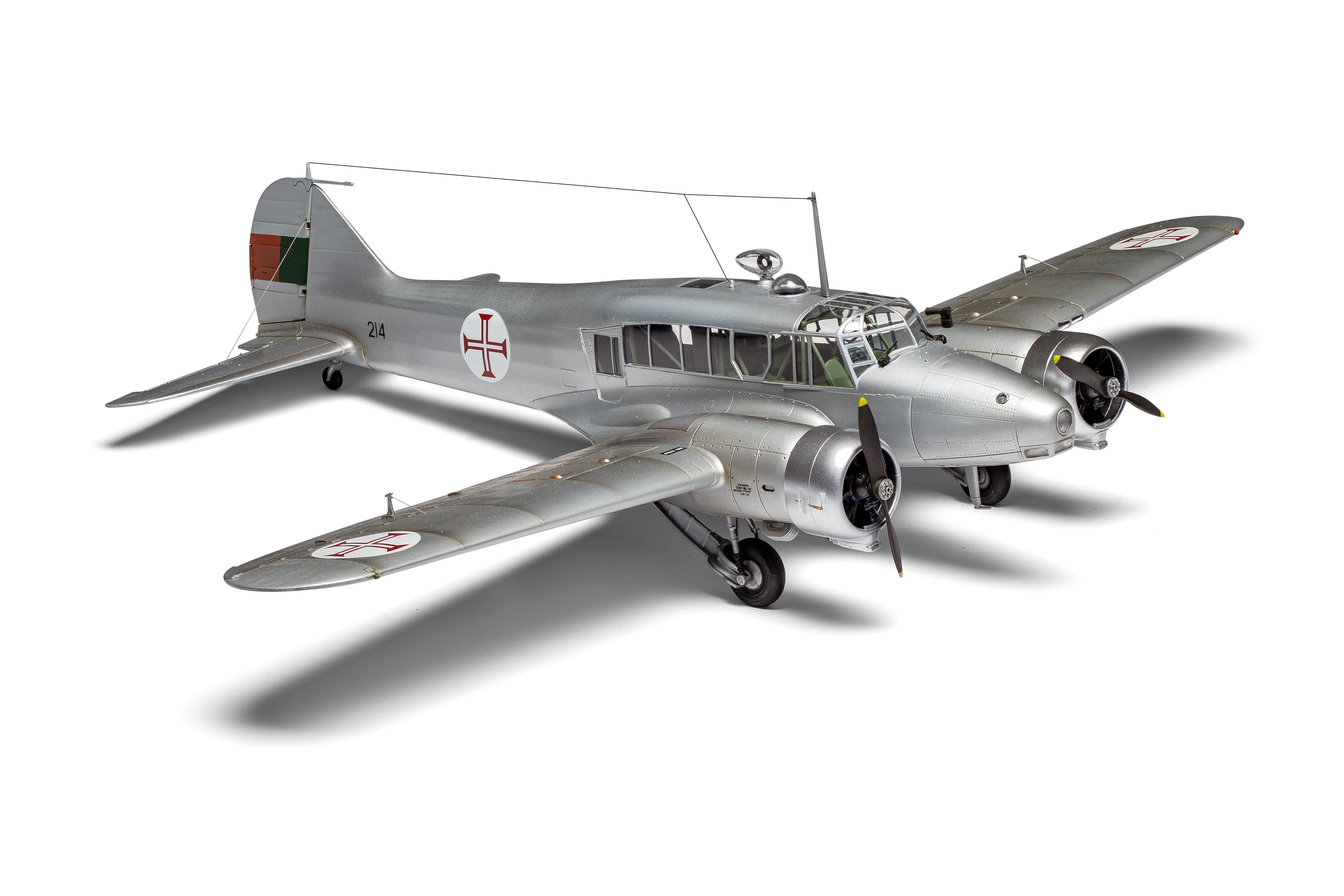 Airfix 1:48 scale Avro Anson Mk.I aircraft plastic model kit – Key