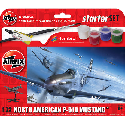 Airfix North American P-51D Mustang 1/72 scale starter set