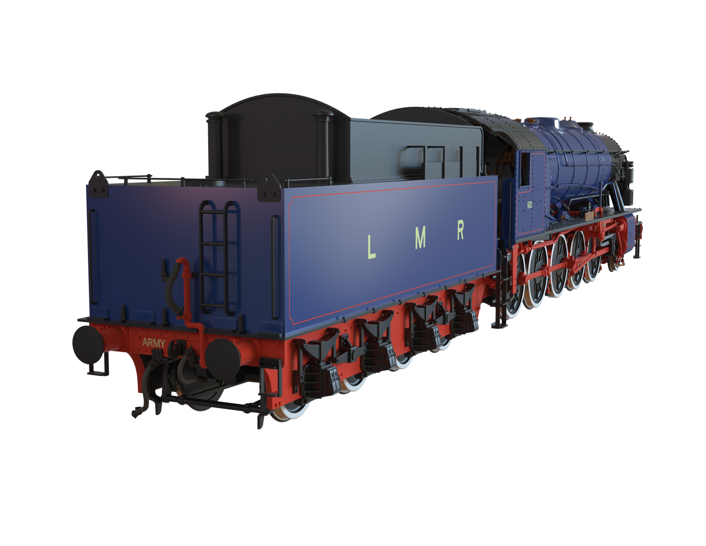 Pre Order WD 2-10-0 600 GORDON 1960s LMR Blue DCC Ready