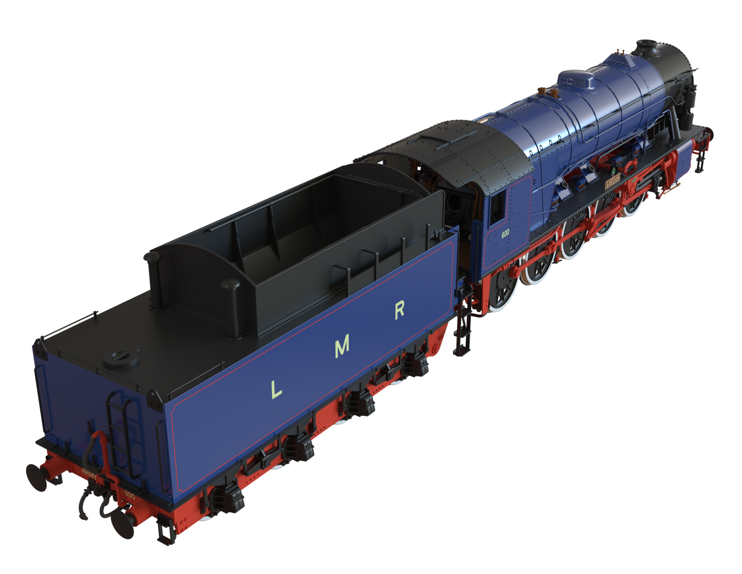 Pre Order WD 2-10-0 600 GORDON 1960s LMR Blue DCC Ready