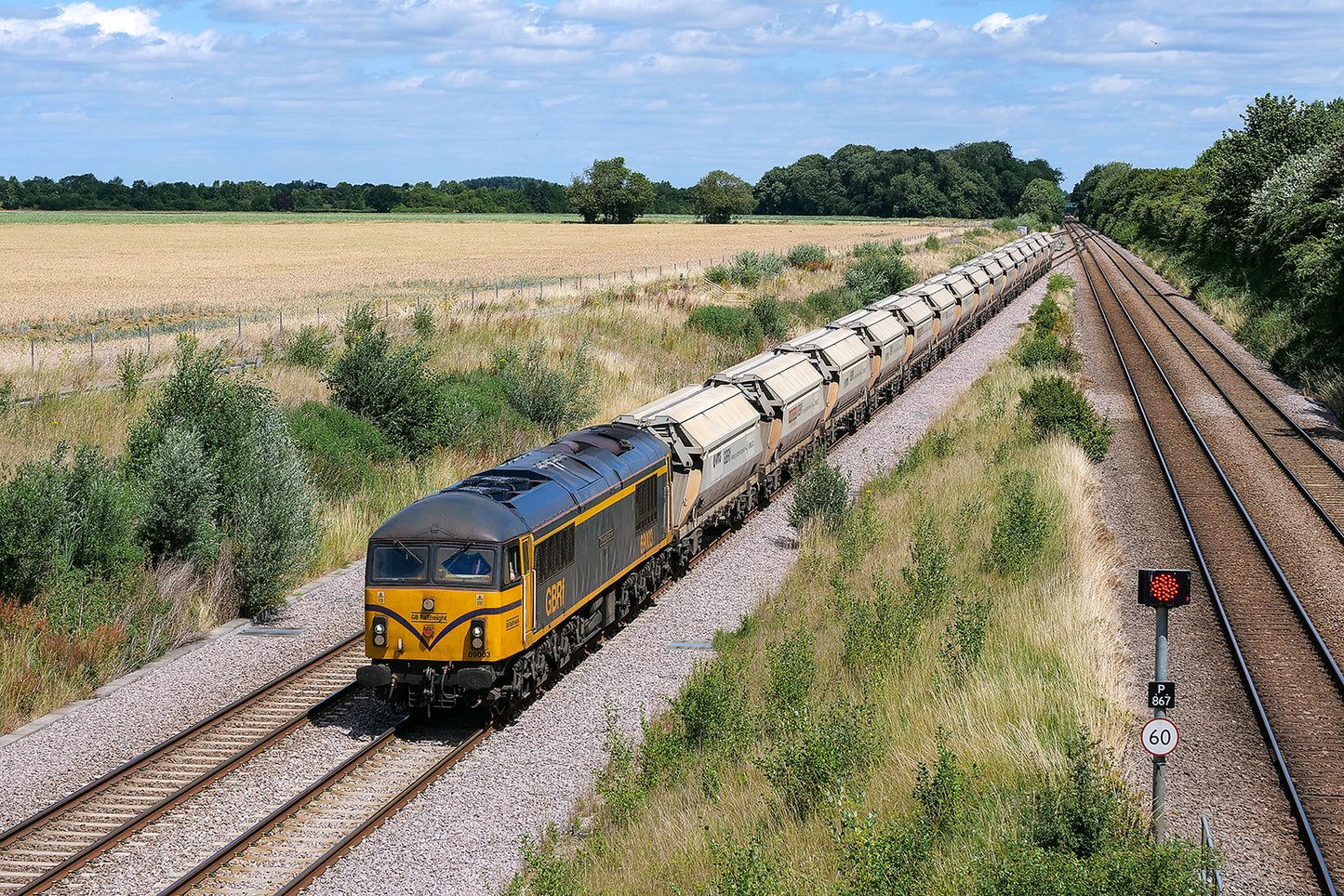 Goole Glassworks-March Up Yard sand train with IIA-F wagons