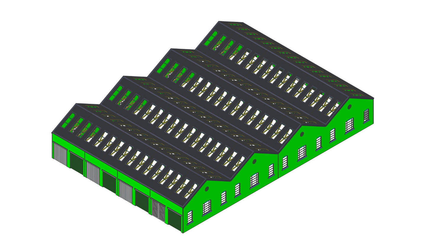 PJM Models OO gauge Derby Works width extension kit