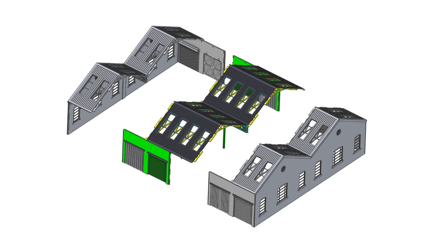 PJM Models OO gauge Derby Works building base kit