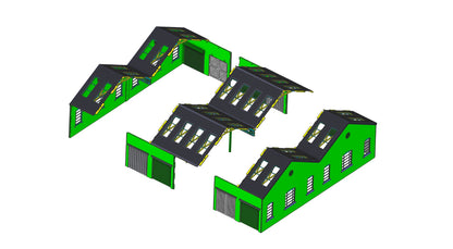 PJM Models OO gauge Derby Works width extension kit
