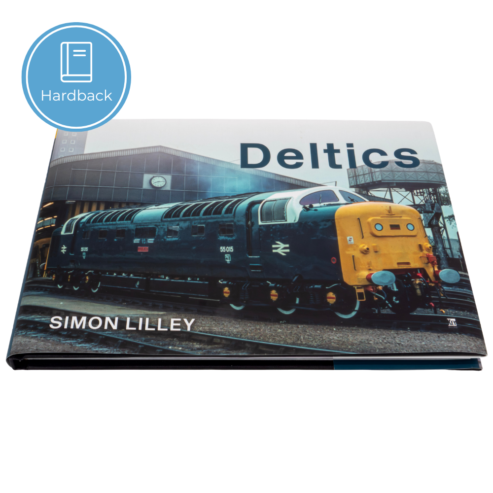 Book titled 'Deltics' by Simon Lilley with a train image on the cover