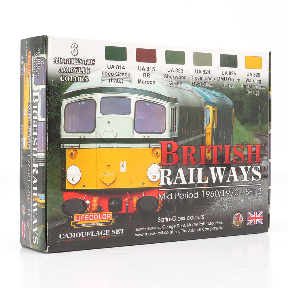 LifeColour British Railway Mid Period Paint Set 2