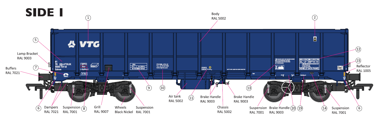 Preorder Unbranded Royal Blue JNA with Tail Light - V4