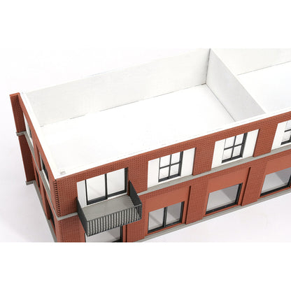 PJM Models OO gauge three-storey flat laser-cut kit