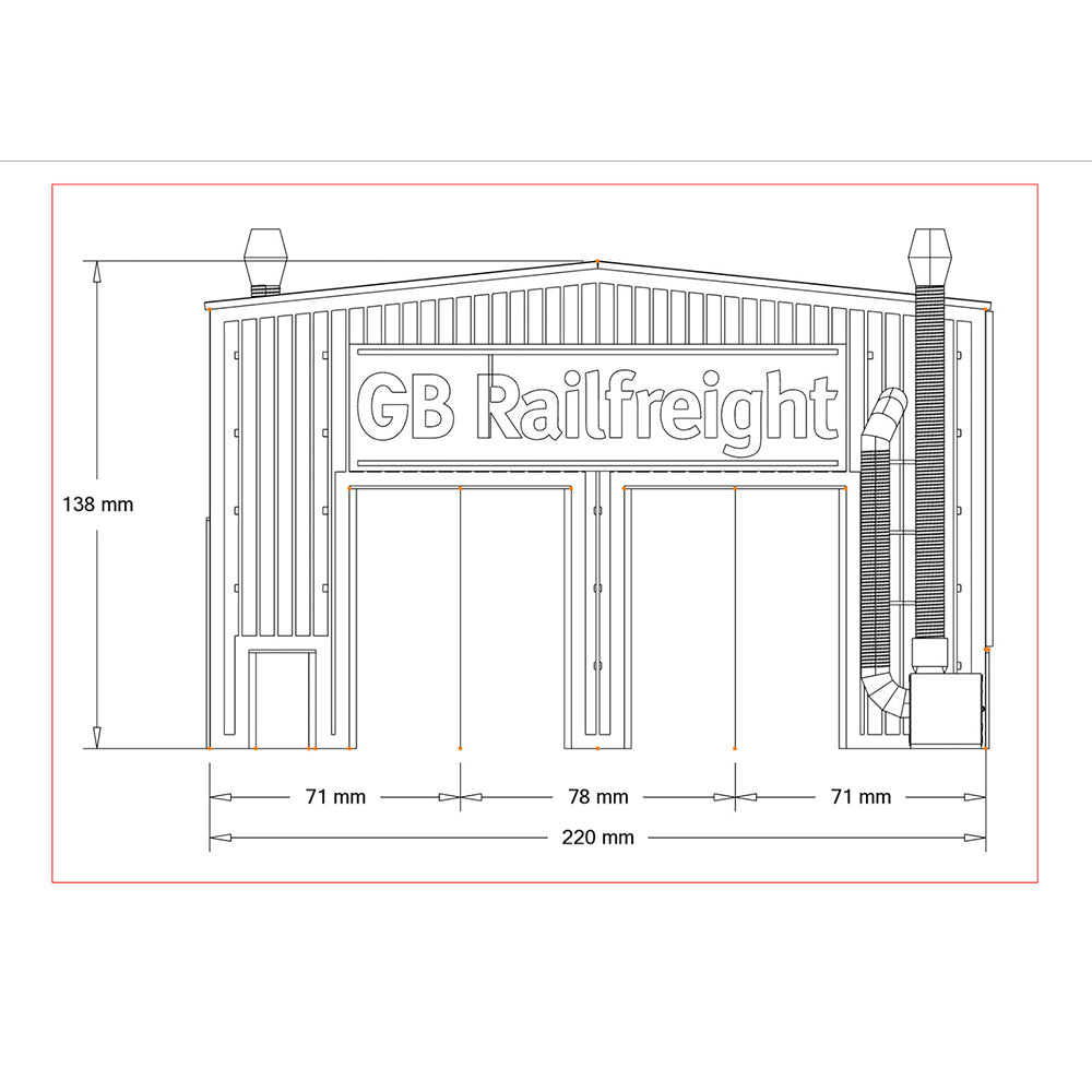 PJM Models OO Gauge GBRf Depot kit - Version B