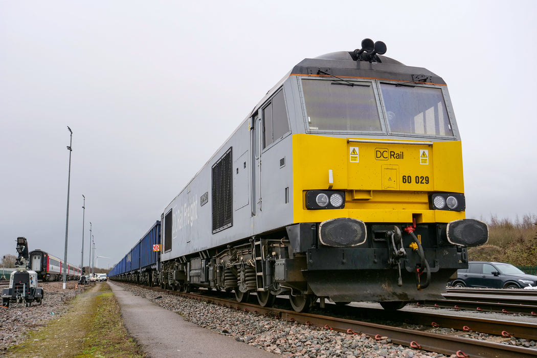 DCR Class 60 60029 at Derby Chaddesden Sidings on December 20 2023.