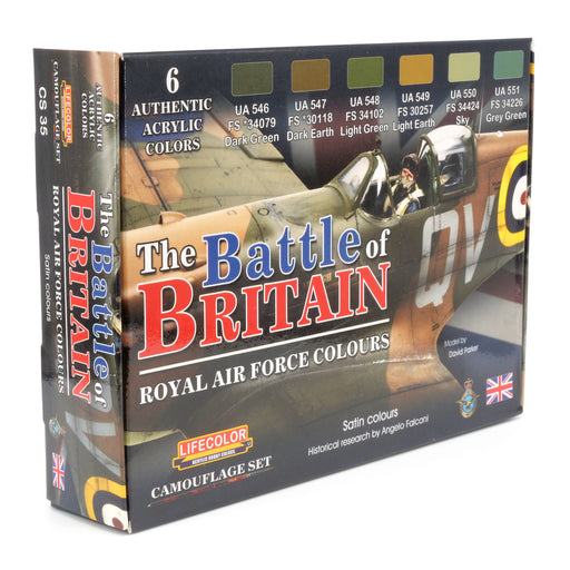 LifeColor Battle of Britain RAF paint set available from the Key Model World Shop.