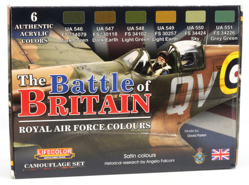 LifeColor Battle of Britain RAF paint set available from the Key Model World Shop.