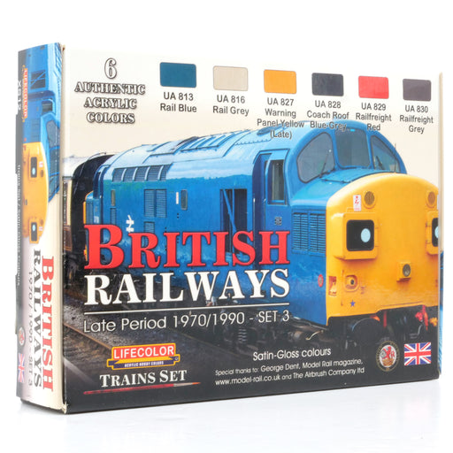 Lifecolor British Railways Late Period 1970-1990 Set 3 acrylic paints.