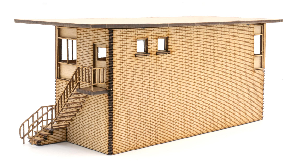 Exmouth Junction signalbox laser-cut kit for OO gauge.