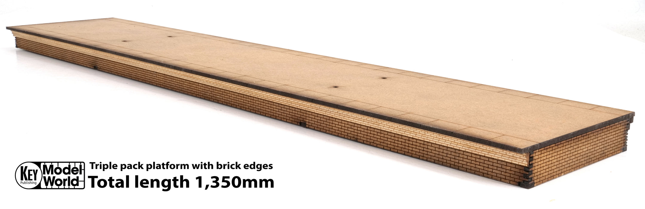 PJM OO Gauge Triple Platform Pack With Brick Edges