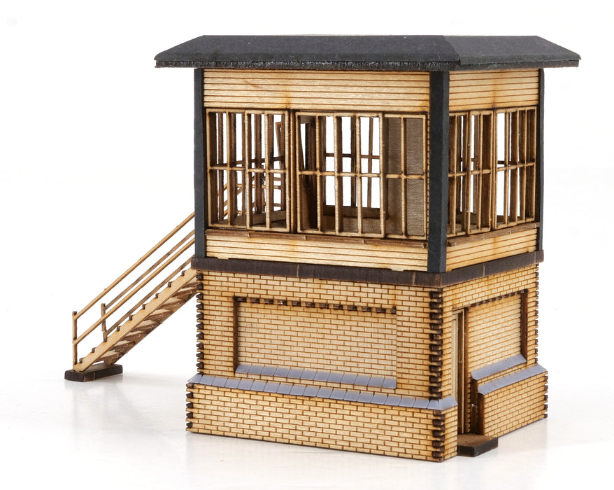 PJM Models OO gauge Crewe North A signalbox laser-cut kit