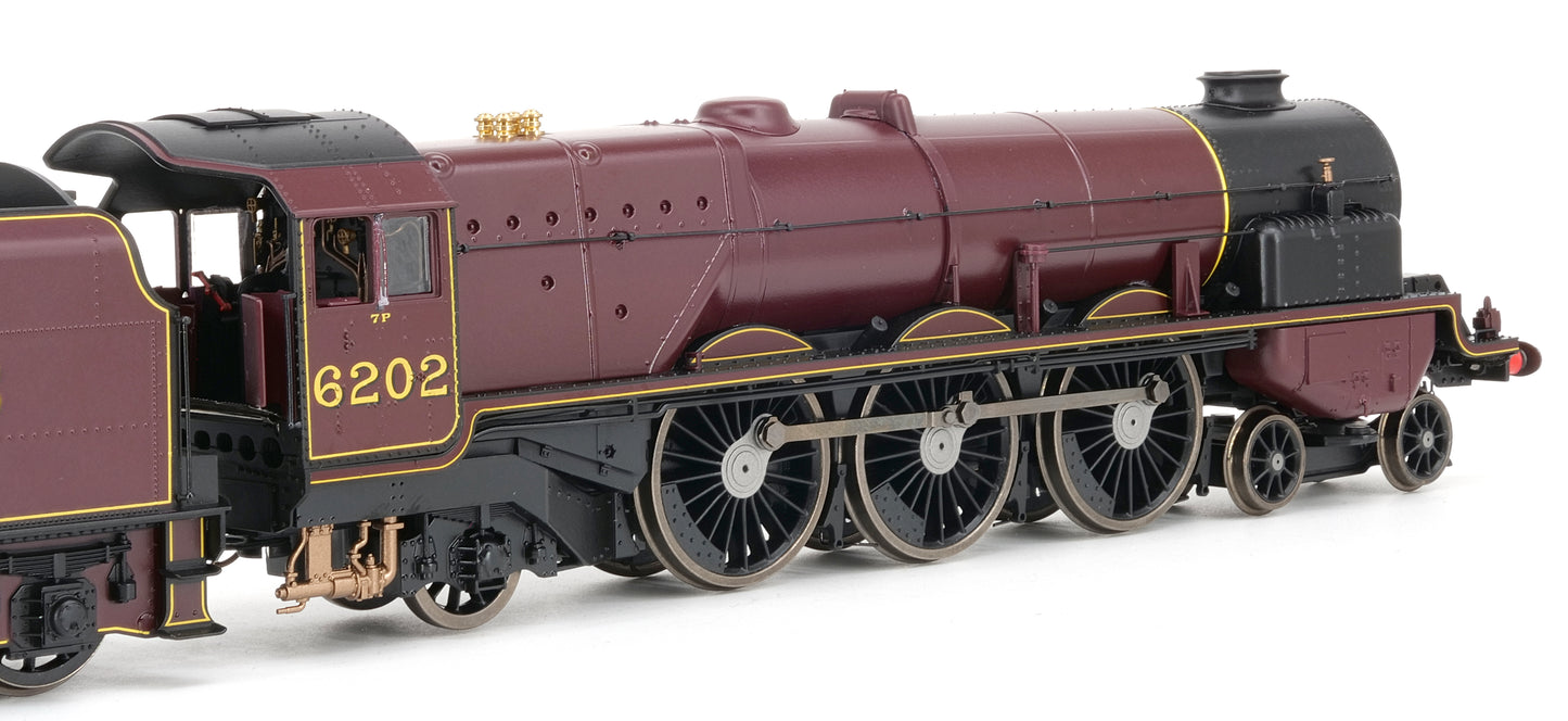 Hornby OO gauge LMS Turbomotive 4-6-2 6202 c1937 DCC ready