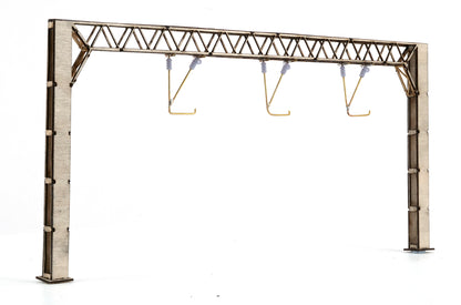 PJM Models OO gauge three-track Portal Gantry Twin Pack