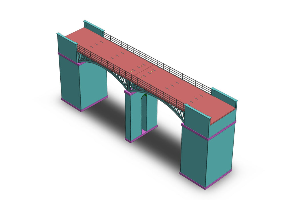 TT:120 Scale Laser-Cut Viaduct Outer Twin Arch Kit
