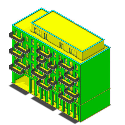 PJM Models OO gauge Watford Marri St flats laser-cut kit