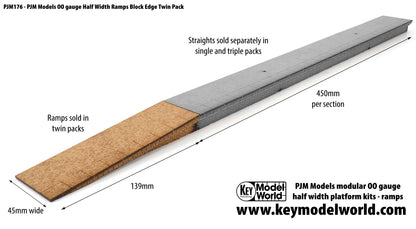 PJM Models OO gauge laser-cut half width platform kits