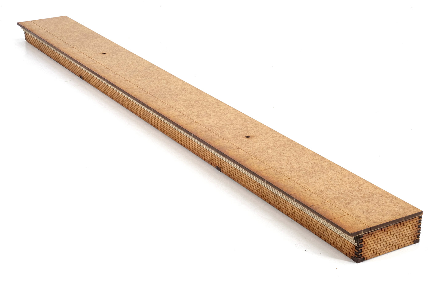 PJM Models OO gauge half width laser-cut platform kits with brick edging