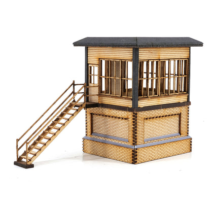 PJM Models OO gauge Crewe North A signalbox laser-cut kit