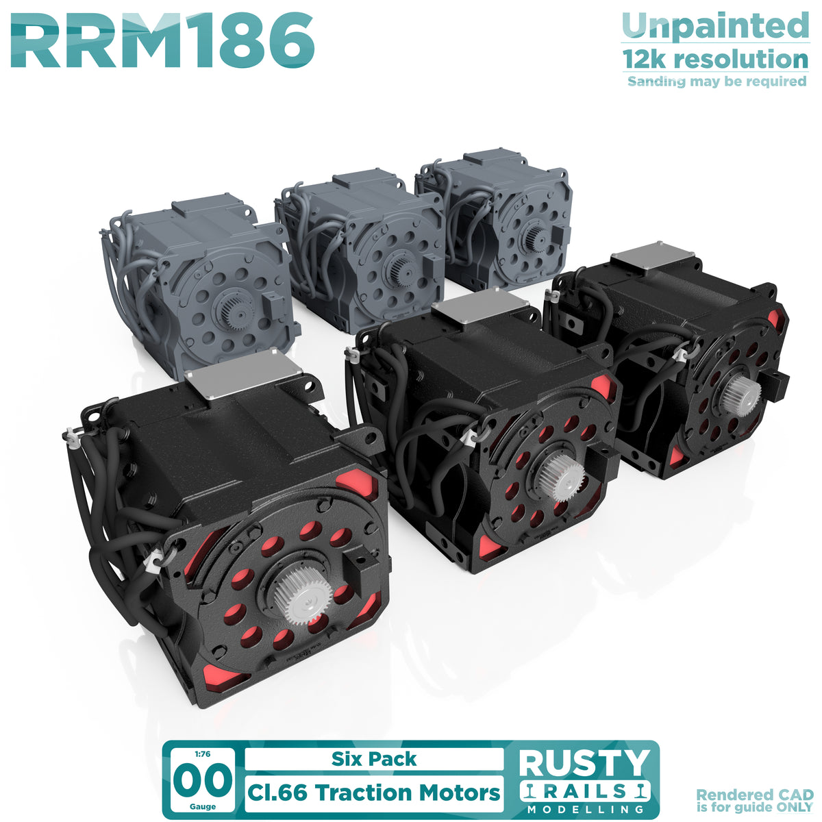 Rusty Rails 'OO' gauge Class 66 Traction Motors