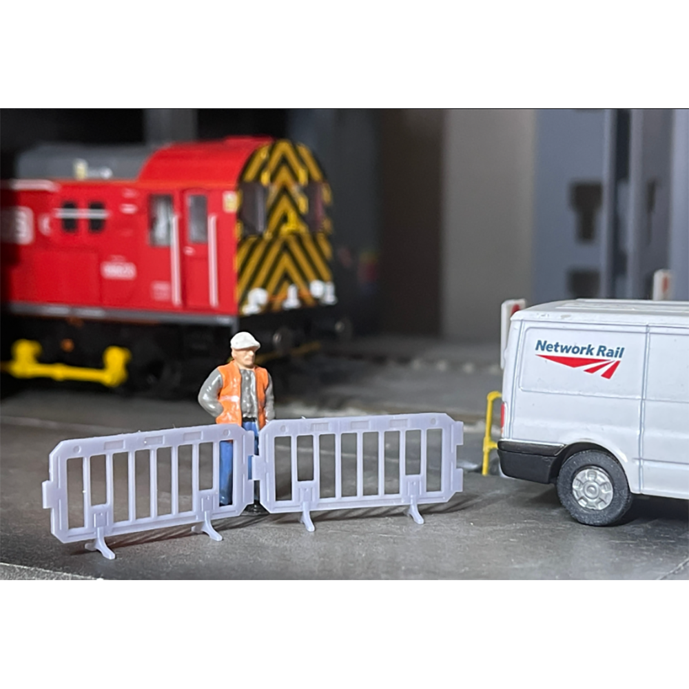 Rusty Rails OO Gauge Work Barriers 5 pack