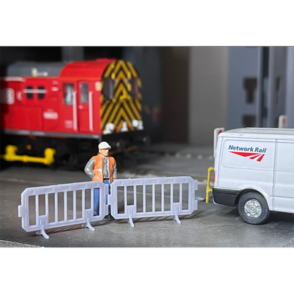 Rusty Rails OO Gauge Work Barriers 5 pack