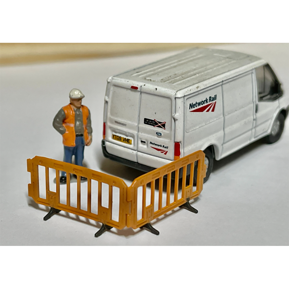 Rusty Rails OO Gauge Work Barriers 5 pack