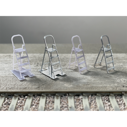 Rusty Rails OO Gauge Step Ladders 4 Pack