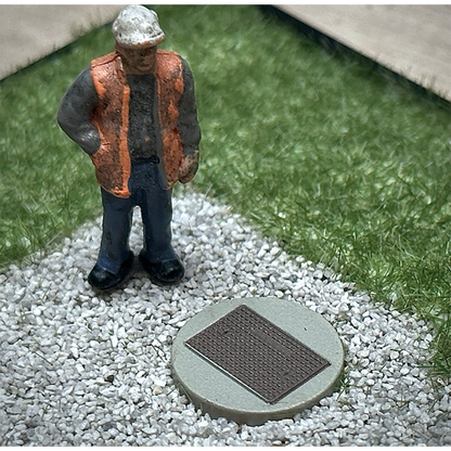 Rusty Rails OO Gauge Manhole Covers 5 pack