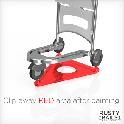 Rusty Rails OO Gauge Luggage Trolley 6 pack