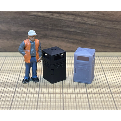 Rusty Rails OO Gauge Litter Bins 6 pack